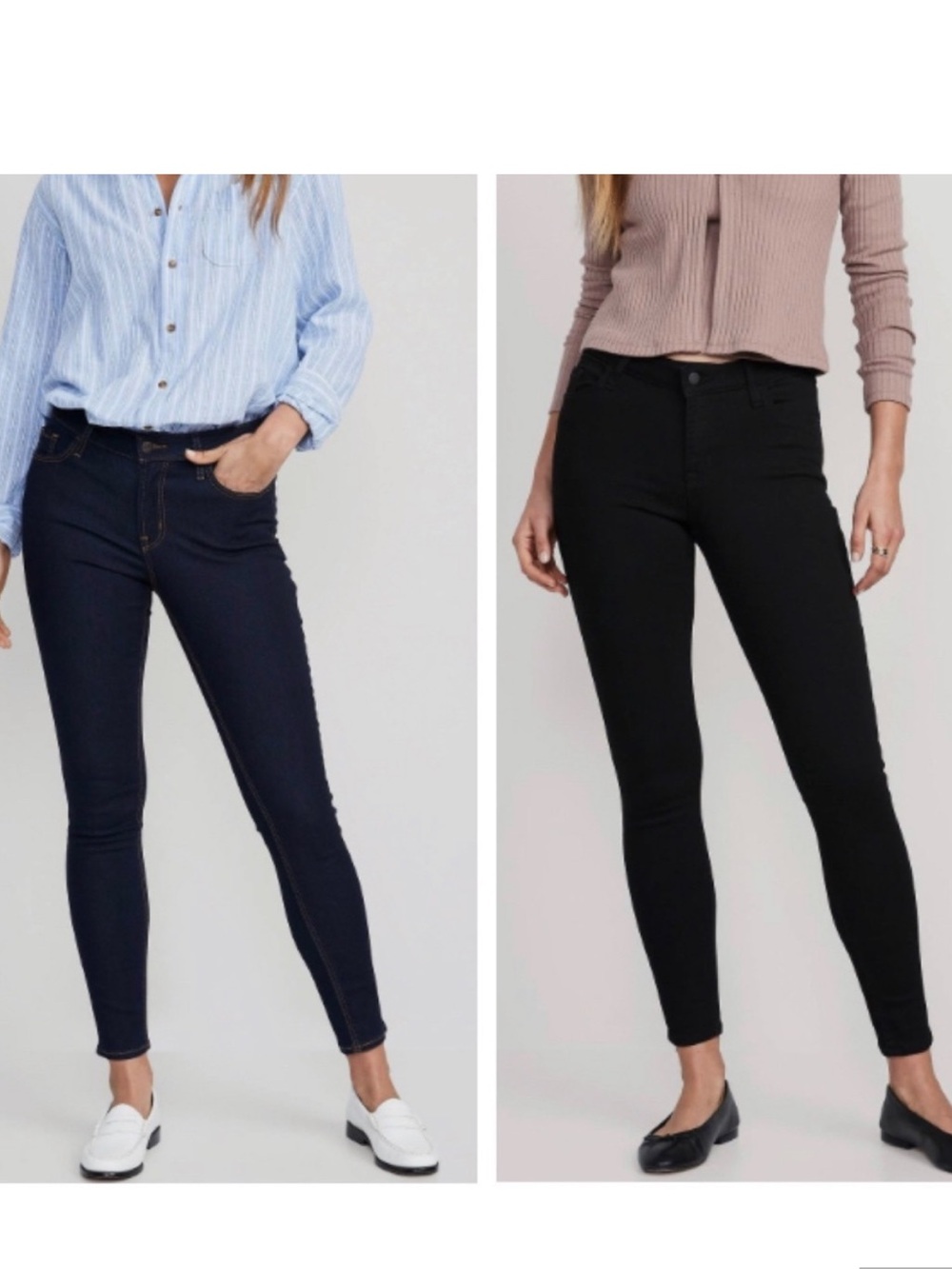 *BUNDLE OF 2* OLD NAVY Super Skinny Mid Rise Jeans Size 6
